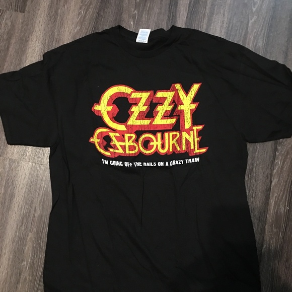 Crazy Train Vintage Ozzy Osborn Black  XLarge T Shirt  Box mus1 - Picture 1 of 3